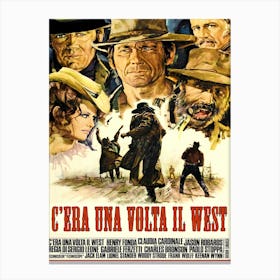 Movie Poster, Western, Once Upon Time In A West Canvas Print