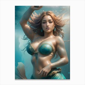 Mermaid-Reimagined 40 Canvas Print