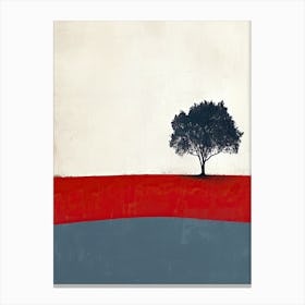 Lone Tree, Minimalism 2 Canvas Print