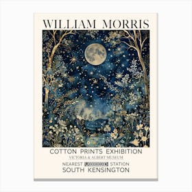 William Morris Hunters Moon Print Canvas Print