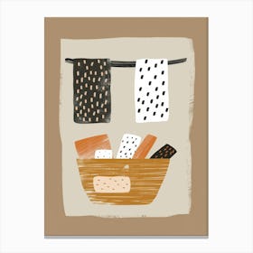 Basket Of Bread 4 Canvas Print