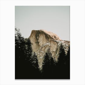Half Dome Mountain Forest Canvas Print