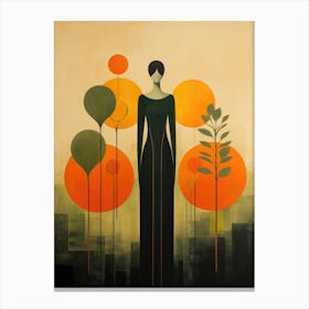 Woman In The City Canvas Print