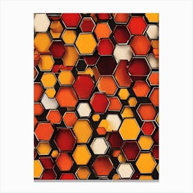 Abstract Hexagons 1 Canvas Print