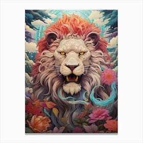 Lion Forest Canvas Print