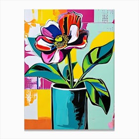 Flower In A Pot Canvas Print