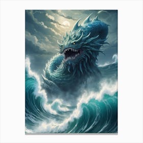 Blue dragon 🐉 💙 Canvas Print