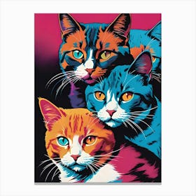 Three Cats Canvas Print