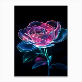 Irradiated Rose Canvas Print