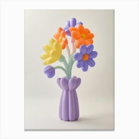 Dreamy Inflatable Flowers Lilac 3 Canvas Print