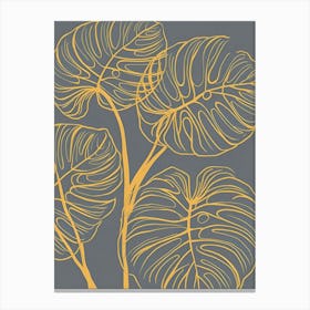 Monstera Leaves 4 Canvas Print