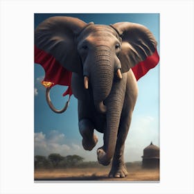 Super Elephant Canvas Print