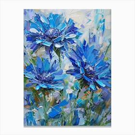 Blue Flowers 92 Canvas Print