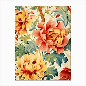 Floral Wallpaper Pattern 4 Canvas Print