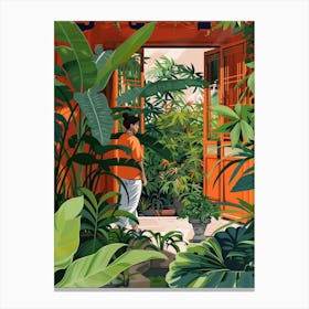 In The Garden Katsura Imperial Villa Japan 1 Canvas Print