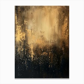 Abstract In Gold And Black Canvas Print