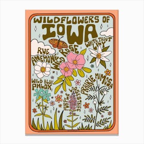 Iowa Wildflowers Canvas Print