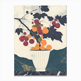 Fruit In A Vase Canvas Print