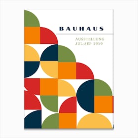 Bauhaus Orange Exhibition 1 Canvas Print