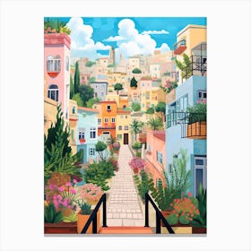 Haifa Israel 7 Illustration Canvas Print