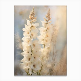 Boho Dried Flowers Delphinium 1 Canvas Print