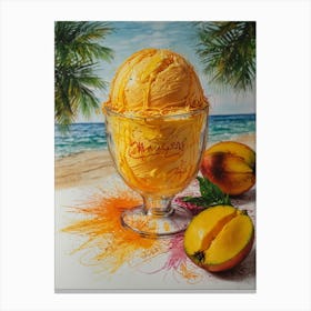 Mango Ice Cream 5 Canvas Print