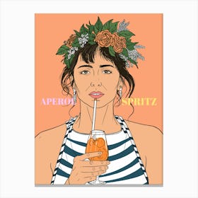 Aperol Spritz Orange - Aperol, Spritz, Aperol spritz, Cocktail, Orange, Drink 25 Canvas Print