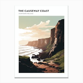 The Causeway Coast Way Northern Ireland 2 Hiking Trail Landscape Poster Canvas Print