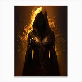 Witch In Flames 1 Canvas Print