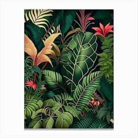 Jungle Patterns 4 Botanicals Canvas Print