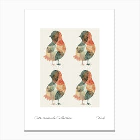 Cute Animals Collection Chick 2 Canvas Print