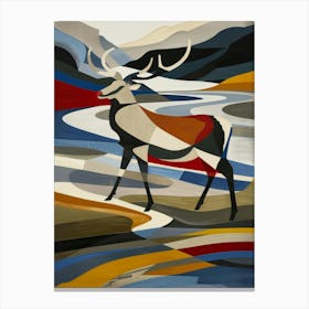 Elk Illustration Canvas Print