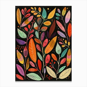 Colorful Leaves 5 Canvas Print