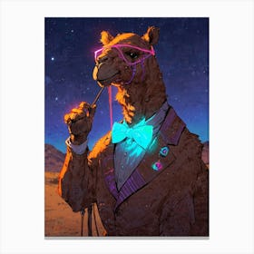 Camel In Space Canvas Print