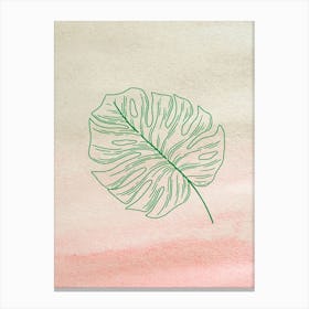 Minimalist Leaves Canvas Print