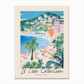 Ischia   Italy Il Lido Collection Beach Club Poster 4 Canvas Print