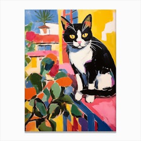 Painting Of A Cat In Seville Spain 2 Canvas Print