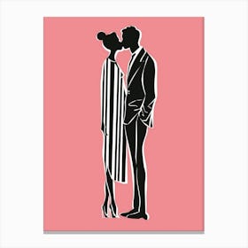 Couple Kissing 1 Canvas Print