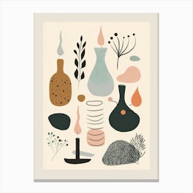 Abstract Objects Flat Illustration 5 Canvas Print