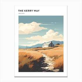 The Kerry Way Ireland 3 Hiking Trail Landscape Poster Canvas Print