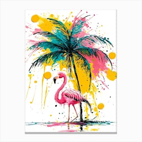 Flamingo Painting 2 Canvas Print