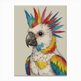 Rainbow Parrot 3 Canvas Print