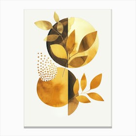 Gold Leaves 1 Canvas Print