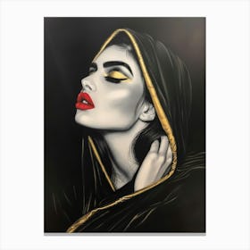 Black And Gold 48 Canvas Print