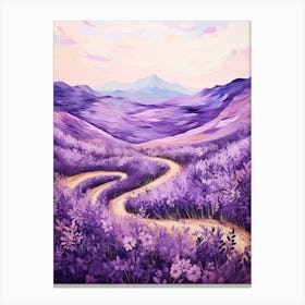 Lavender Road Canvas Print