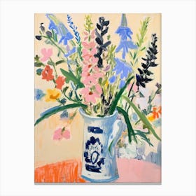 Flower Painting Fauvist Style Snapdragon 1 Canvas Print