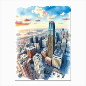 Cloud Nine Chicago Canvas Print