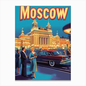 Aihrgdesign A Retro Travel Poster For Moscow Featuring The Bo 48b306f3 Cab0 47fc B4d3 8e98557300b9 3 Canvas Print