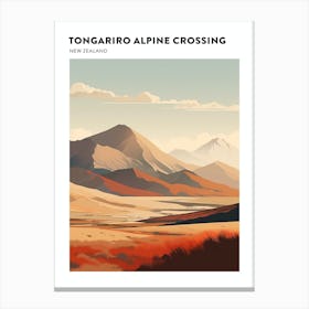 Tongariro Alpine Crossing New Zealand 4 Hiking Trail Landscape Poster Canvas Print