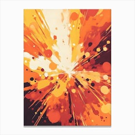 Orange Burst Canvas Print Canvas Print